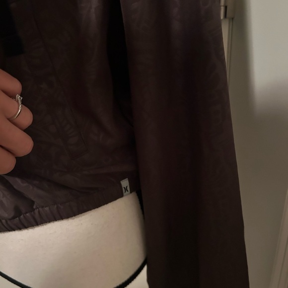 Hurley brown boho windbreaker balloon sleeve - Picture 3 of 6